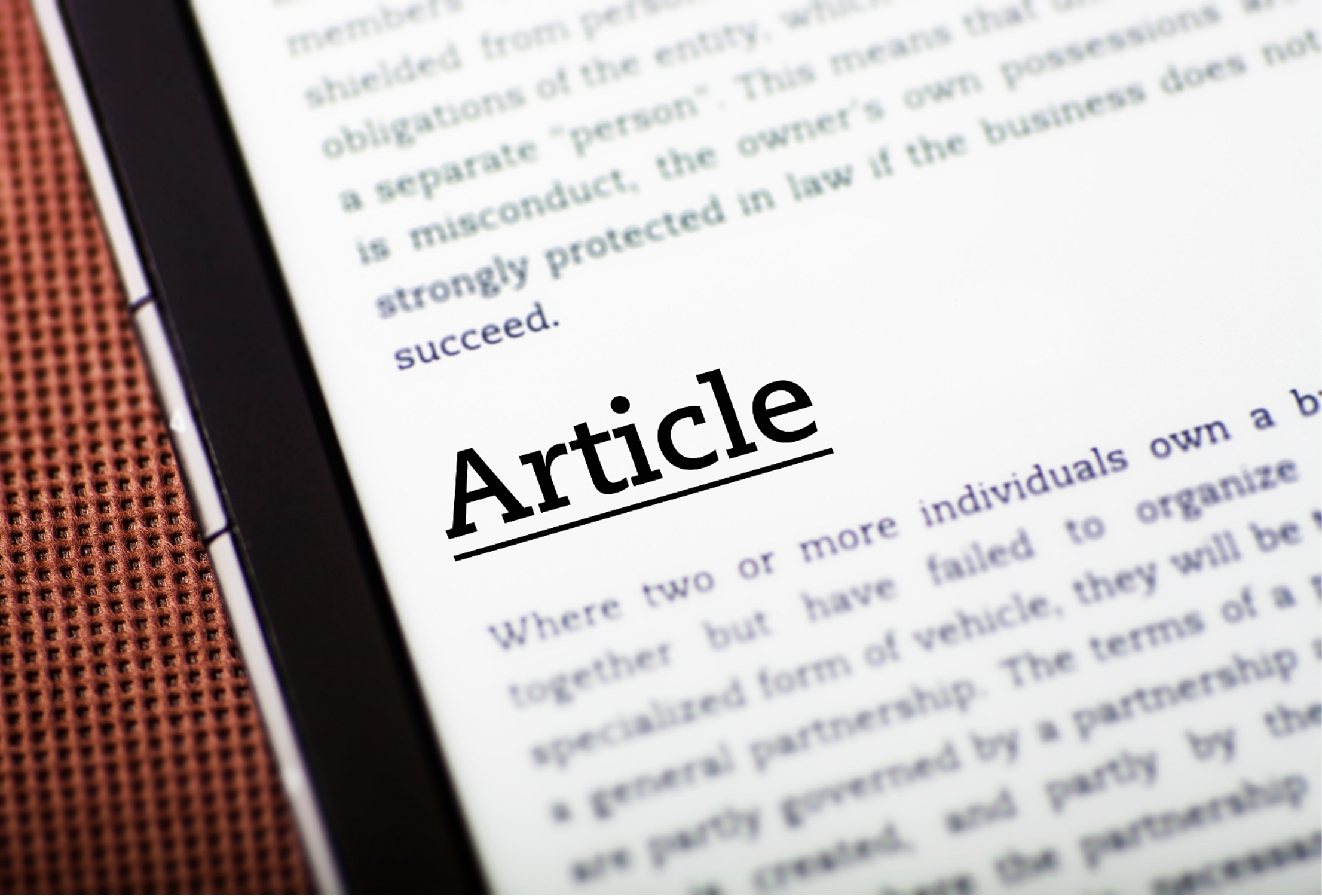 Publication Guidance for Manuscripts